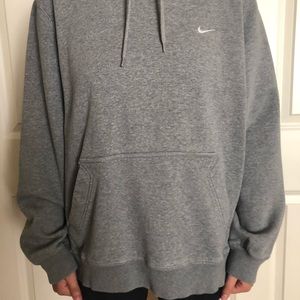 Grey Nike Swoosh Hoodie